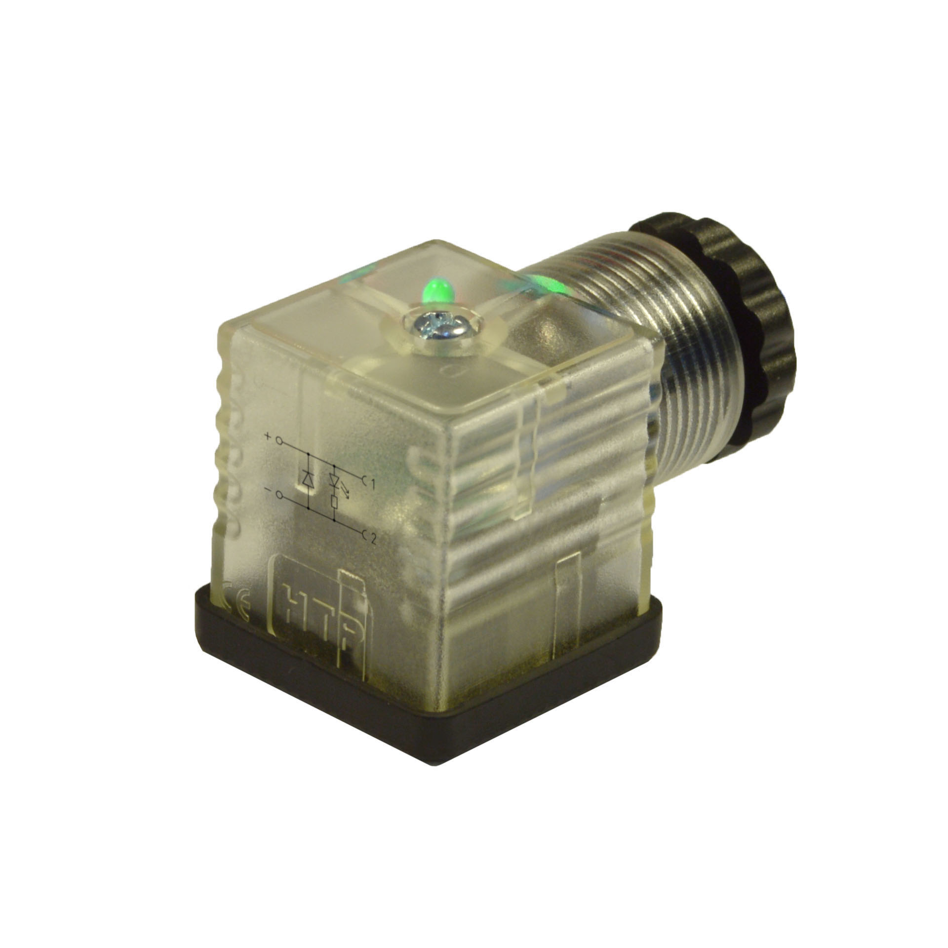 EN175301-803(typeA)field attachable,2p+PE(h.12),Green LED+diode,24VDC,PG9/11unif.